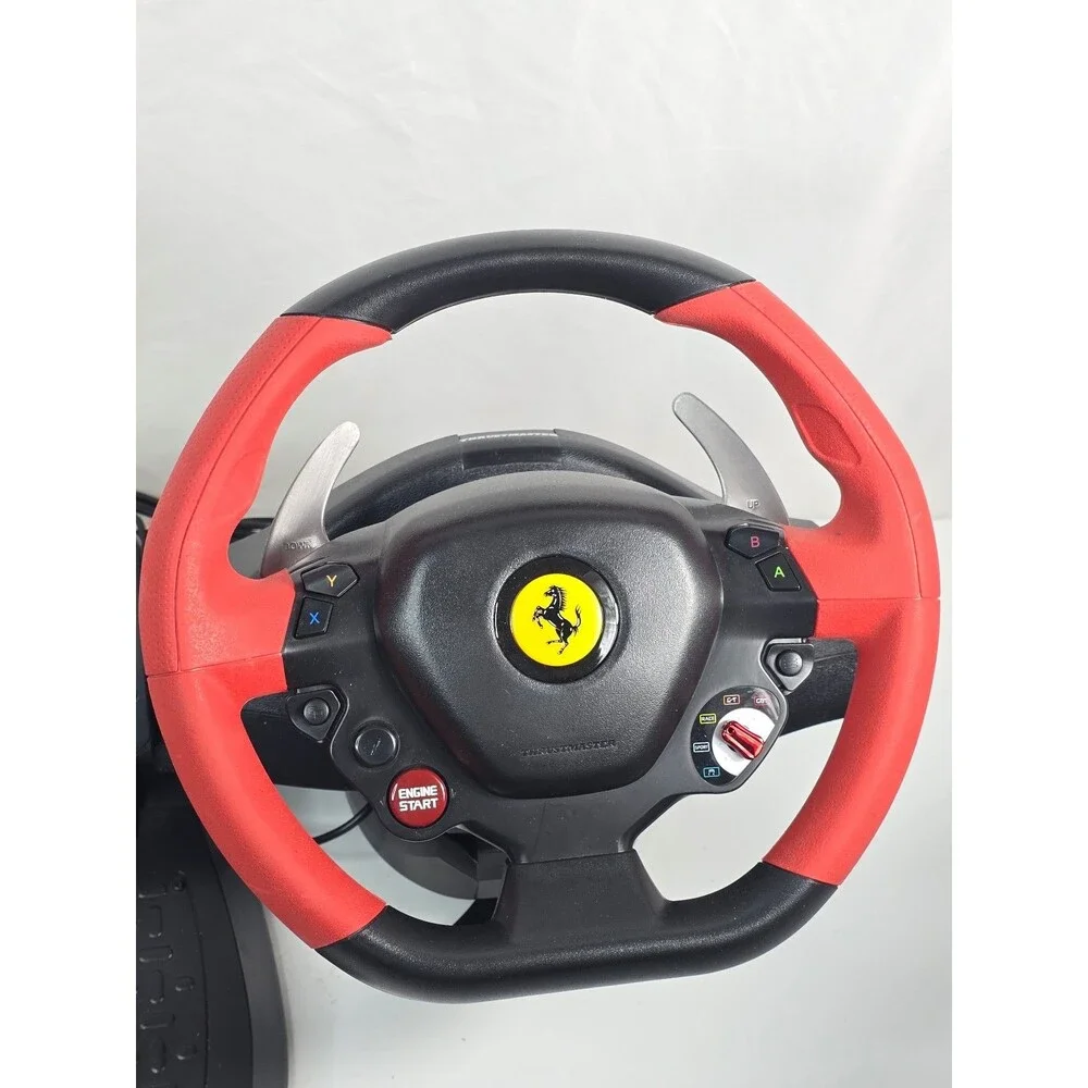 Thrustmaster Ferrari 458 Spider Racing Steering Wheel and Pedals